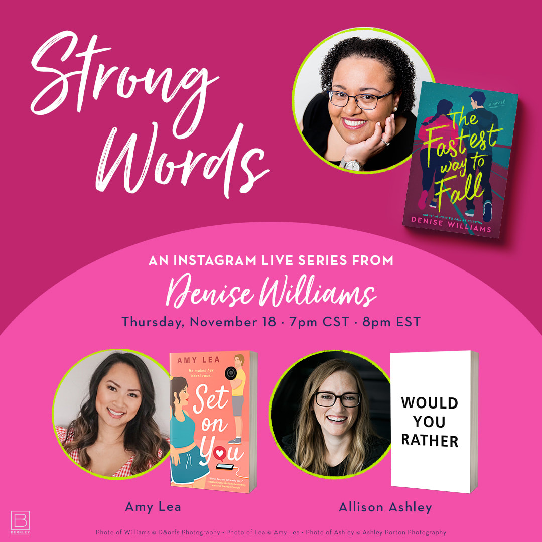 Pictures of Denise, Amy, and Ashley with Book Covers